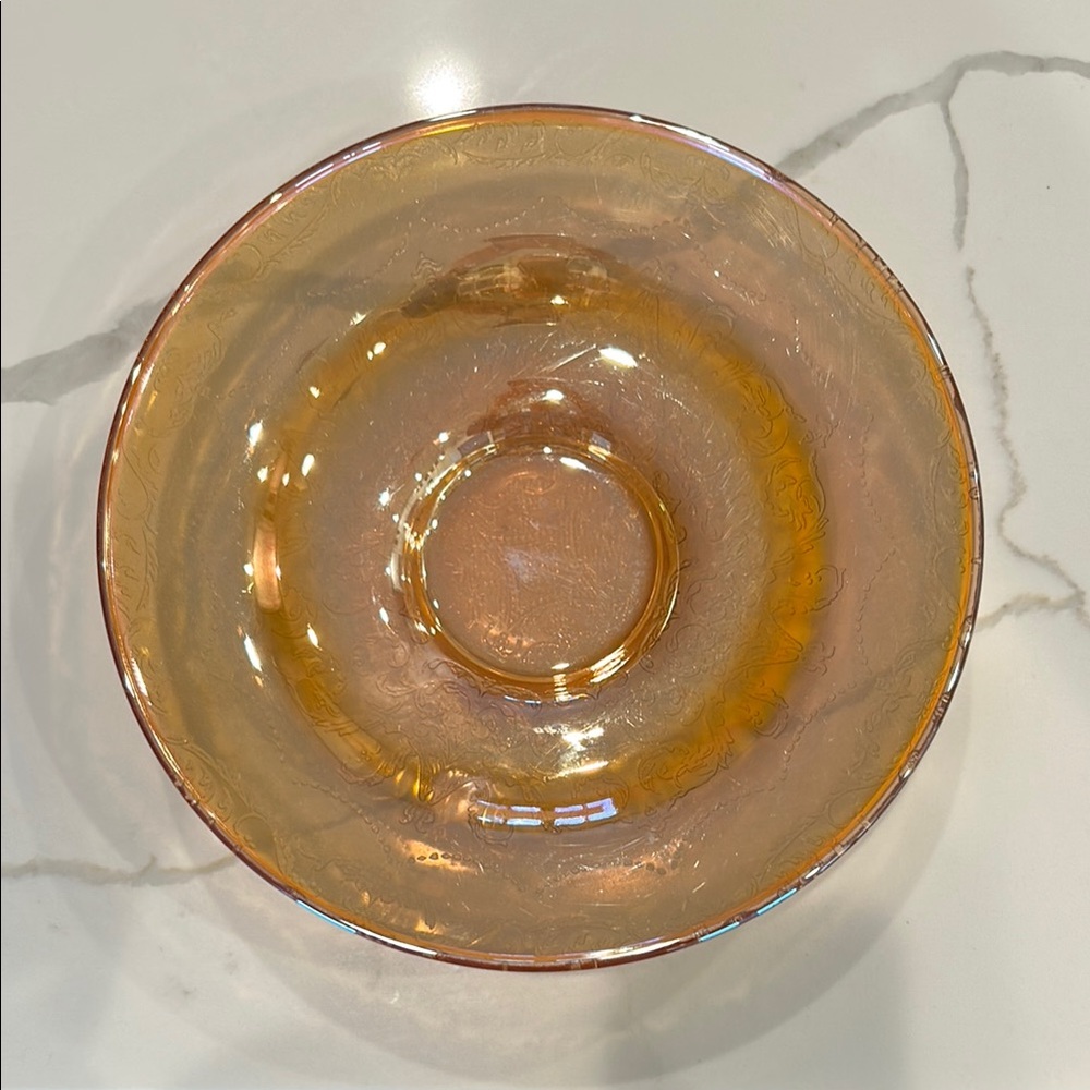 Vintage Federal Glass Console Bowl